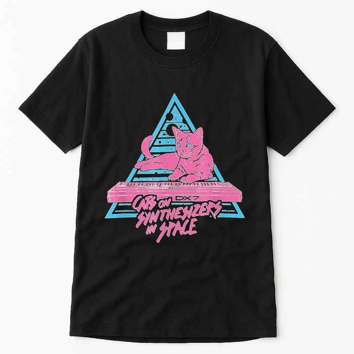 Cats On Synthesizers In Space Cat Owner Tall T-Shirt
