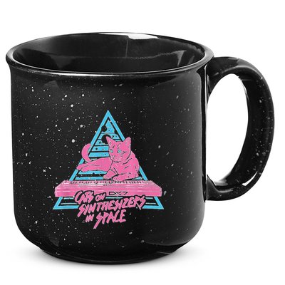 Cats On Synthesizers In Space Cat Owner 15oz Campfire Ceramic Mug