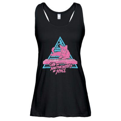 Cats On Synthesizers In Space Cat Owner Ladies Essential Flowy Tank