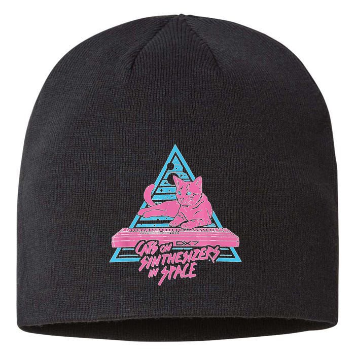 Cats On Synthesizers In Space Cat Owner Sustainable Beanie