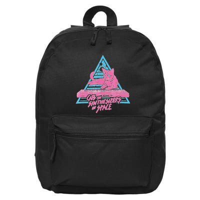Cats On Synthesizers In Space Cat Owner 16 in Basic Backpack