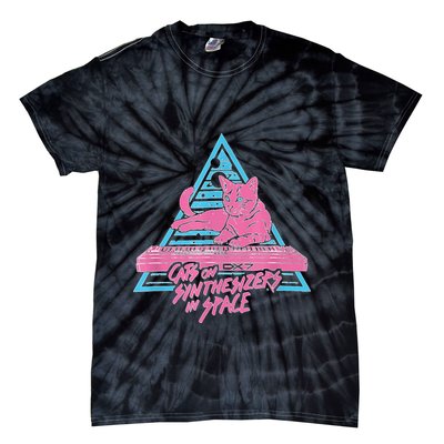 Cats On Synthesizers In Space Cat Owner Tie-Dye T-Shirt