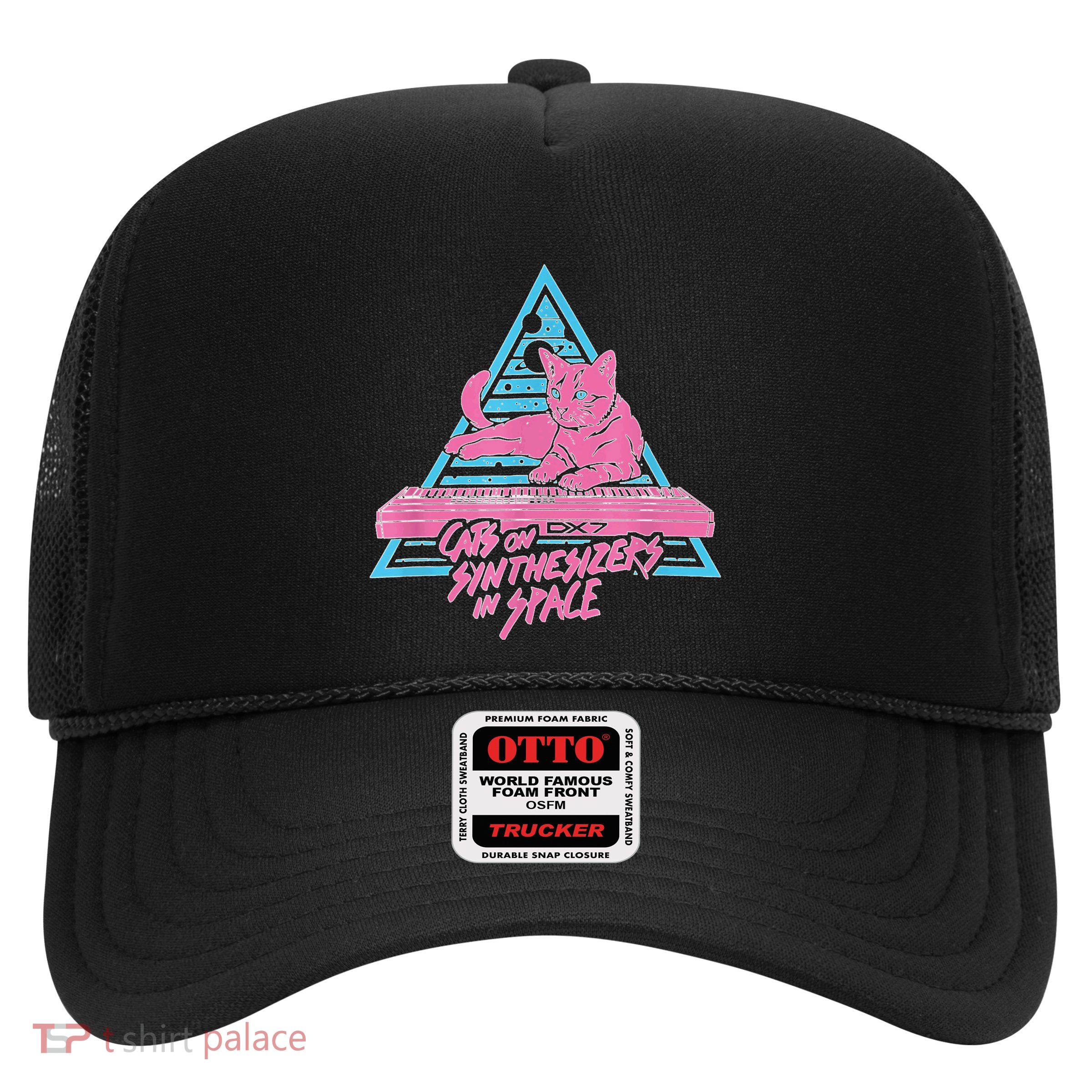 Cats On Synthesizers In Space Cat Owner Trucker Hat