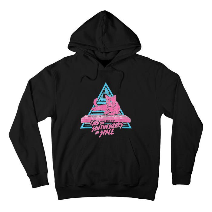 Cats On Synthesizers In Space Cat Owner Tall Hoodie