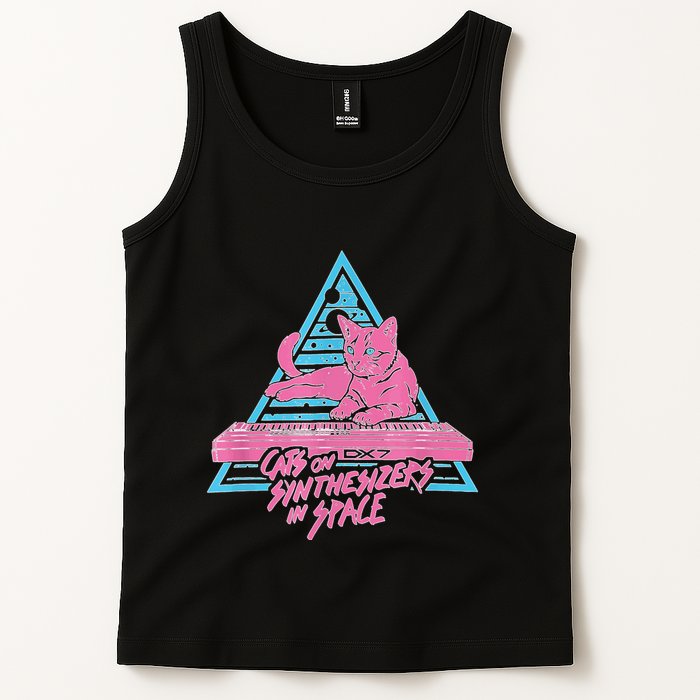 Cats On Synthesizers In Space Cat Owner Tank Top