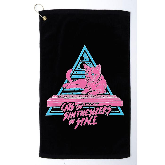 Cats On Synthesizers In Space Cat Owner Golf Towel