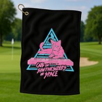 Cats On Synthesizers In Space Cat Owner Golf Towel