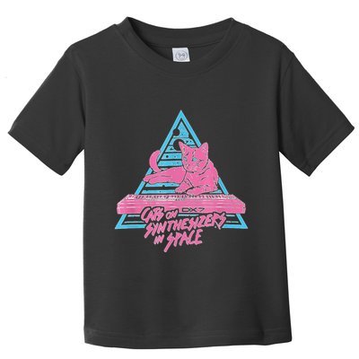 Cats On Synthesizers In Space Cat Owner Toddler T-Shirt