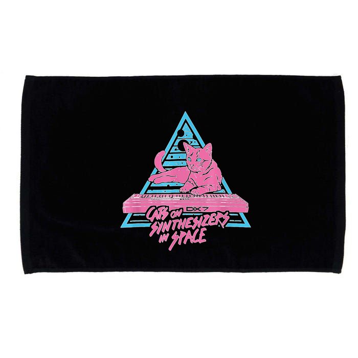 Cats On Synthesizers In Space Cat Owner Microfiber Hand Towel