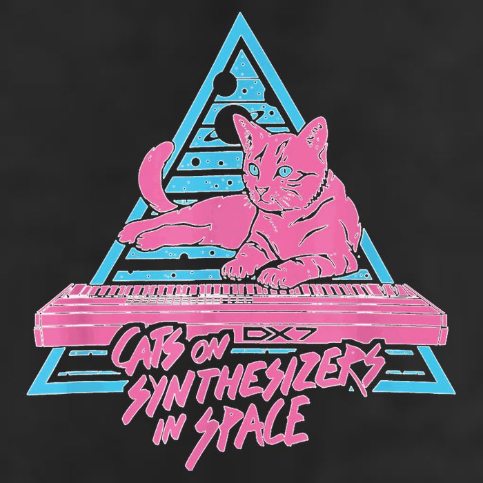 Cats On Synthesizers In Space Cat Owner Microfiber Hand Towel