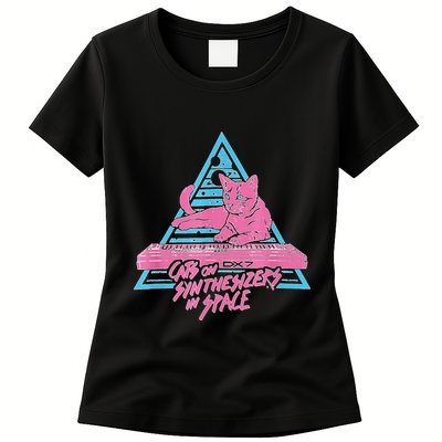Cats On Synthesizers In Space Cat Owner Womens T-Shirt