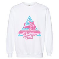 Cats On Synthesizers In Space Cat Owner Garment-Dyed Sweatshirt