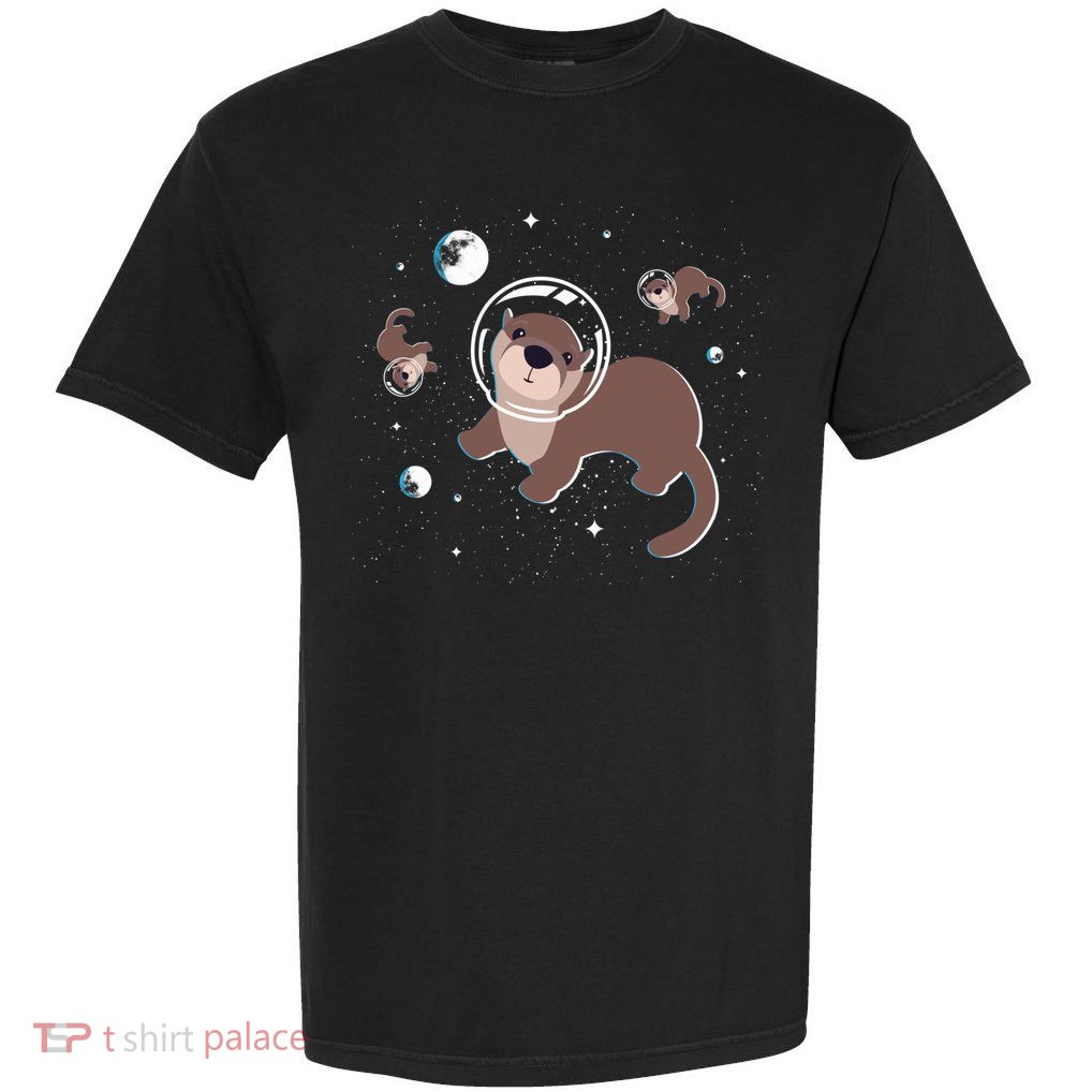 Cool Otter Space Gift Garment-Dyed Heavyweight T-Shirt