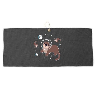 Cool Otter Space Gift Large Microfiber Waffle Golf Towel