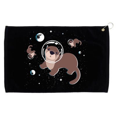 Cool Otter Space Gift Grommeted Golf Towel