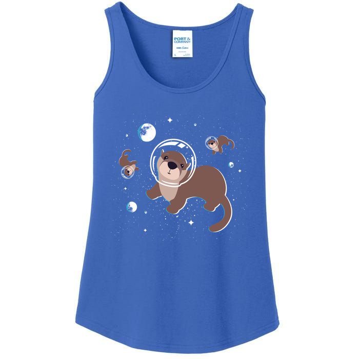 Cool Otter Space Gift Ladies Essential Tank