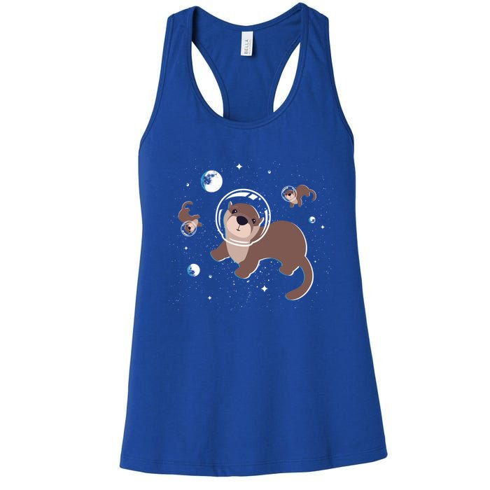 Cool Otter Space Gift Women's Racerback Tank