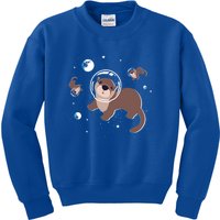 Cool Otter Space Gift Kids Sweatshirt