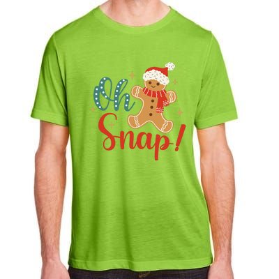 Christmas Oh Snap Gingerbread Santa Hat Funny Xmas Gift Adult ChromaSoft Performance T-Shirt