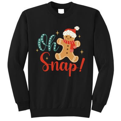 Christmas Oh Snap Gingerbread Santa Hat Funny Xmas Gift Sweatshirt