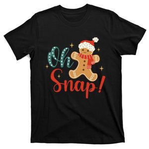 Christmas Oh Snap Gingerbread Santa Hat Funny Xmas Gift T-Shirt