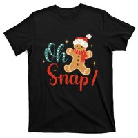 Christmas Oh Snap Gingerbread Santa Hat Funny Xmas Gift T-Shirt