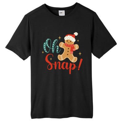 Christmas Oh Snap Gingerbread Santa Hat Funny Xmas Gift Tall Fusion ChromaSoft Performance T-Shirt