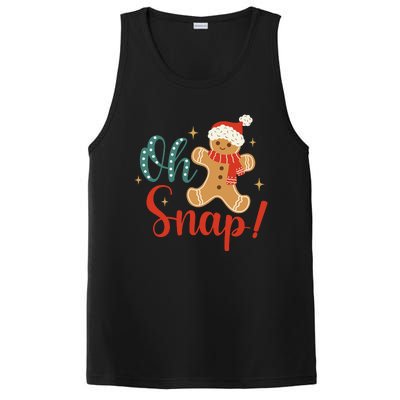 Christmas Oh Snap Gingerbread Santa Hat Funny Xmas Gift PosiCharge Competitor Tank