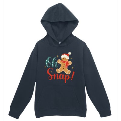 Christmas Oh Snap Gingerbread Santa Hat Funny Xmas Gift Urban Pullover Hoodie