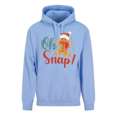 Christmas Oh Snap Gingerbread Santa Hat Funny Xmas Gift Unisex Surf Hoodie