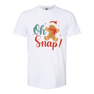 Christmas Oh Snap Gingerbread Santa Hat Funny Xmas Gift Softstyle CVC T-Shirt