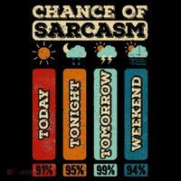 Chance Of Sarcasm Weather Funny Forecast And Meteorology Doggie Tank