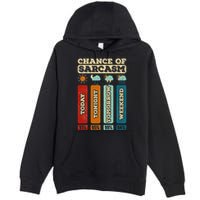 Chance Of Sarcasm Weather Funny Forecast And Meteorology Premium Pullover Hoodie