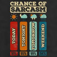 Chance Of Sarcasm Weather Funny Forecast And Meteorology Hat