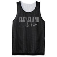 Cleveland Ohio Skyline Pride Vintage Cleveland Mesh Reversible Basketball Jersey Tank