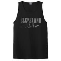 Cleveland Ohio Skyline Pride Vintage Cleveland PosiCharge Competitor Tank