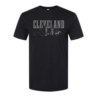 Cleveland Ohio Skyline Pride Vintage Cleveland Softstyle CVC T-Shirt