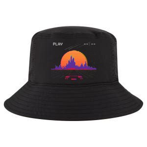 C.Y.B.E.R.P.U.N.K Outrun Synthwave Sunset Fast Car Aesthetic Cool Comfort Performance Bucket Hat