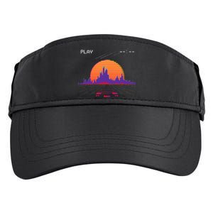 C.Y.B.E.R.P.U.N.K Outrun Synthwave Sunset Fast Car Aesthetic Adult Drive Performance Visor