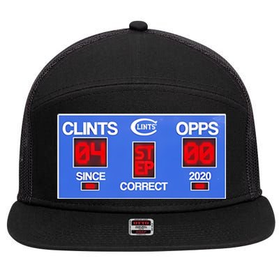 Clints Opps Since Correct 2024 7 Panel Mesh Trucker Snapback Hat