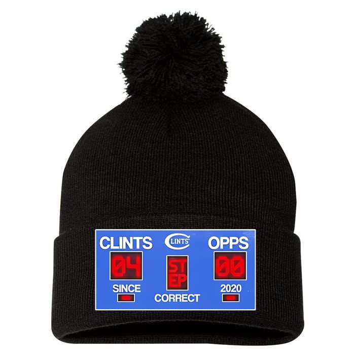 Clints Opps Since Correct 2024 Pom Pom 12in Knit Beanie