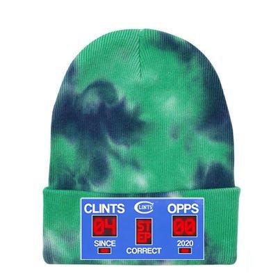 Clints Opps Since Correct 2024 Tie Dye 12in Knit Beanie