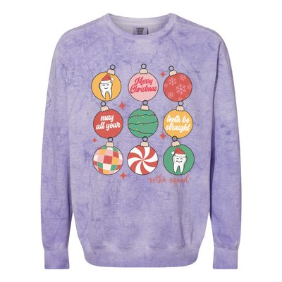 Christmas Orthodontic Squad Orthodontic Team Ortho Squad Gift Colorblast Crewneck Sweatshirt