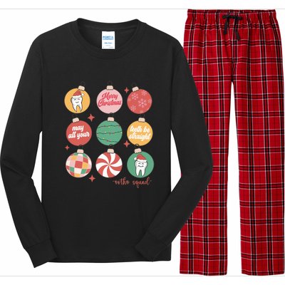 Christmas Orthodontic Squad Orthodontic Team Ortho Squad Gift Long Sleeve Pajama Set