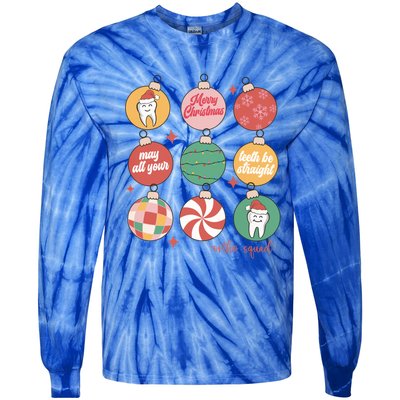 Christmas Orthodontic Squad Orthodontic Team Ortho Squad Gift Tie-Dye Long Sleeve Shirt