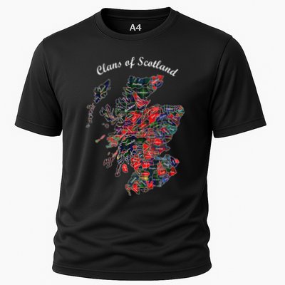 Clans Of Scotland Map Performance Shirt