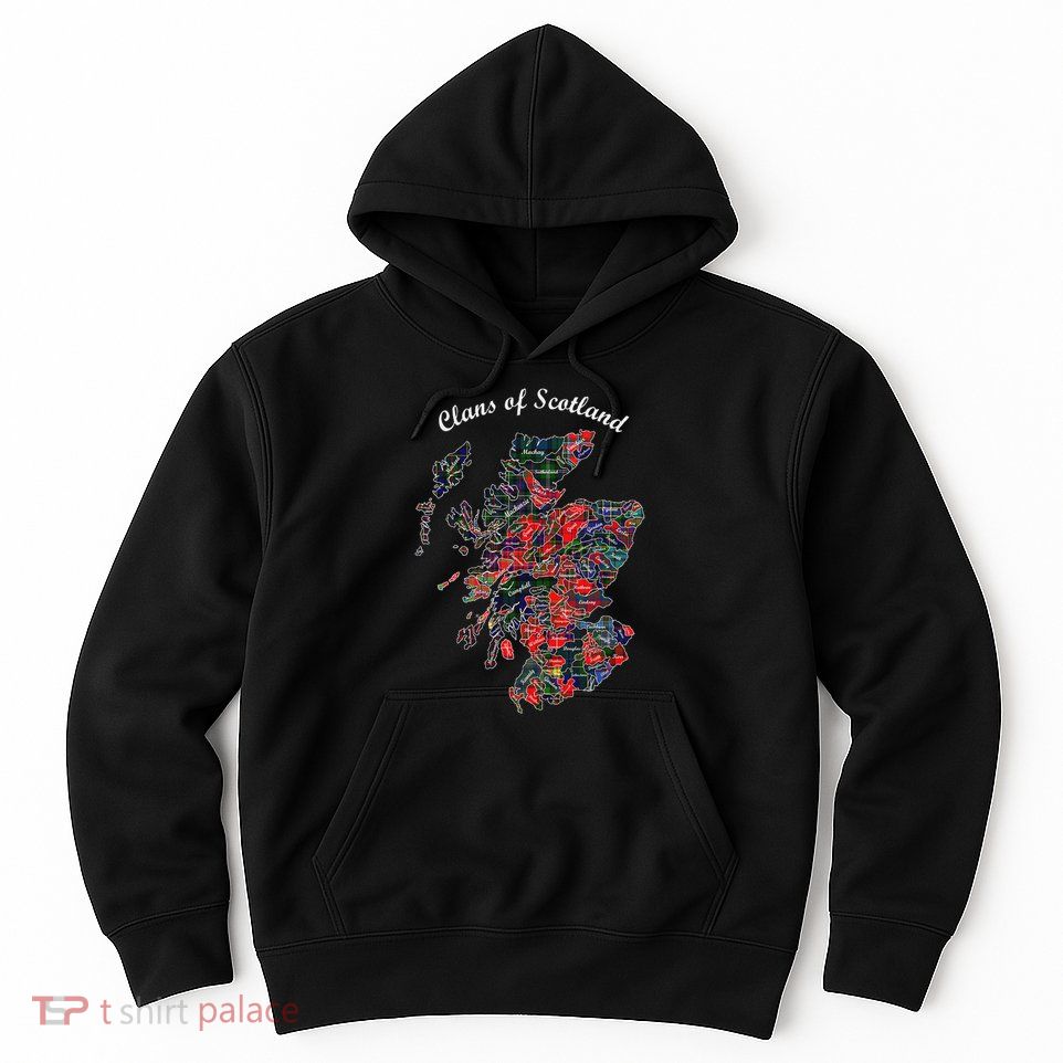 Clans Of Scotland Map Hoodie