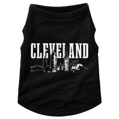 Cleveland Ohio Skyline Pride Vintage Cleveland Doggie Tank
