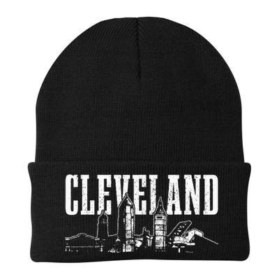 Cleveland Ohio Skyline Pride Vintage Cleveland Beanie