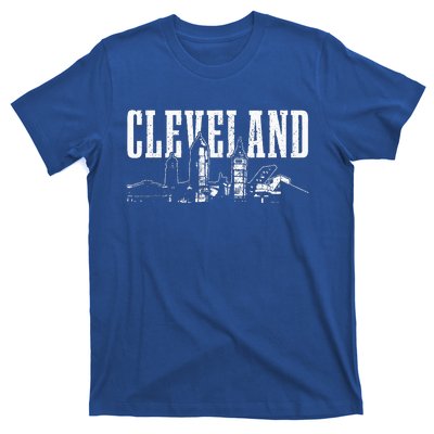 Cleveland Ohio Skyline Pride Vintage Cleveland T-Shirt